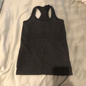 Lululemon black&gray stripe Swiftly Tech Racerback